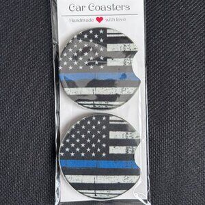 Blue Line Car Coaster Set - NWT